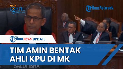 Sidang Sengketa Pilpres Di MK Memanas Tim Hukum Kubu AMIN Bentak Saksi