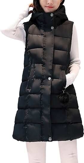 Womens Long Puffer Vest