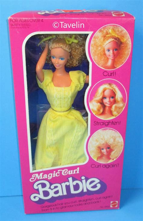 Magic Curl Barbie 1981 Nrfb 1980s Barbie Dolls 1980s Barbie