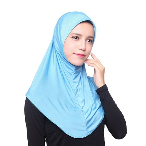 Ichuanyi Muslim Women Inner Hijab Headscarf Cap Islamic Full Cover