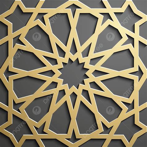 D Ramadan Islamic Pattern With Persian Motifgeometric Symbols Vector