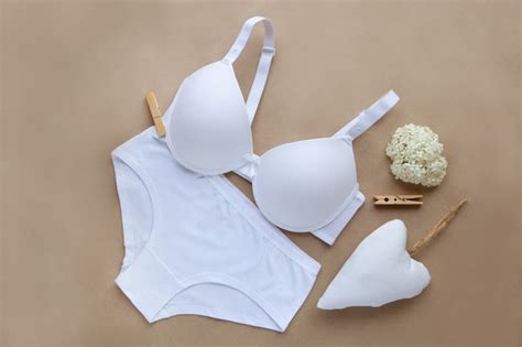 Premium Photo White Cotton Lingerie Organic Underwear Women S