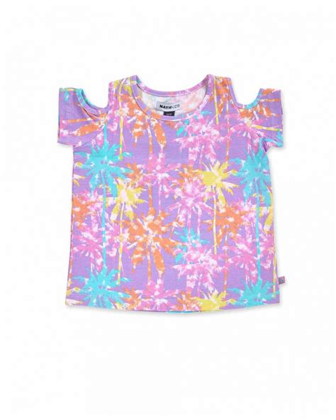 Camiseta punto estampado niña Paradiso beach tuc tuc