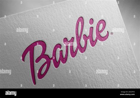 Logotipo De Barbie Textura De Papel Ilustraci N Fotograf A De Stock Alamy