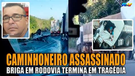 ASSISTA O VÍDEO Caminhoneiro mata outro NOVE facadas após acidente