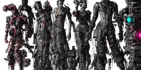 Several Cyberpunk Character Designs Kim Jung Gi Stable Diffusion