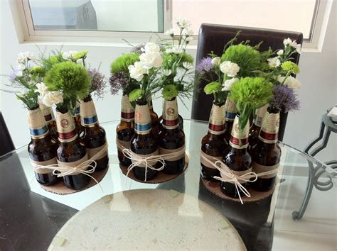 Beer Bottle Centerpiece For Him