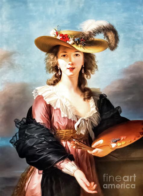 Self Portrait in a Straw Hat by Elisabeth Louise Vigee Le Brun 1 ...