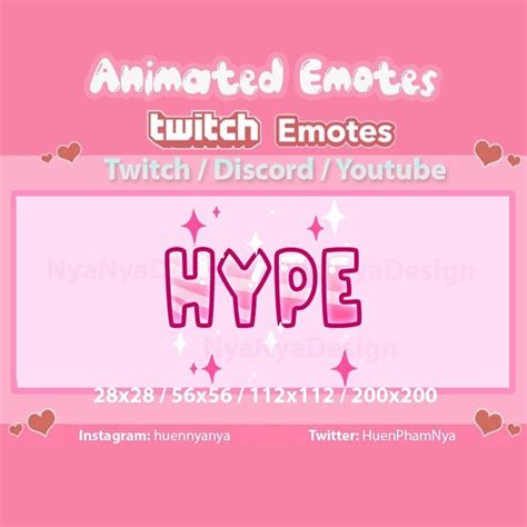 Hype Emote Animated Emote Static Emote Emote For Streamer Discord Emote