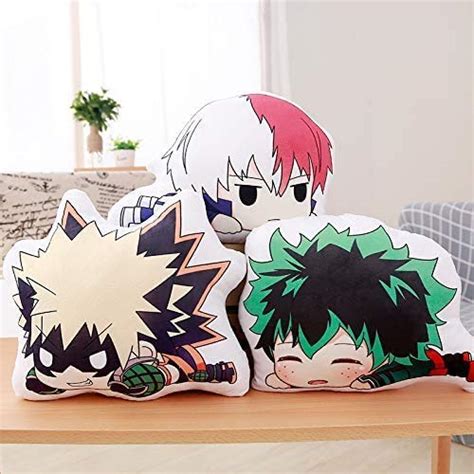 18 Inch My Hero Animation Plush Pillow Deku Bakugou Todoroki Mha Anime