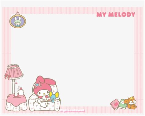 Kawaii Frame Png My Melody Frame Png Image Transparent Png Free