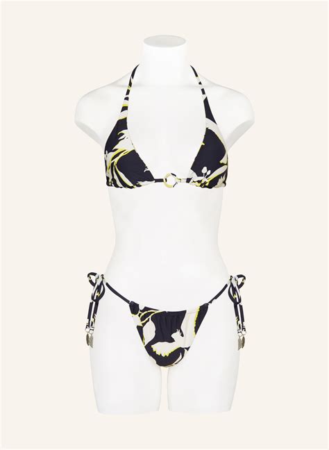 SEAFOLLY Triangel Bikini Hose BIRDS OF PARADISE In Schwarz Weiss Gelb