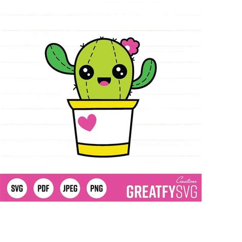 Cactus Svg Cacti Svg Succulent Svg Plant Svg Green Plant Inspire