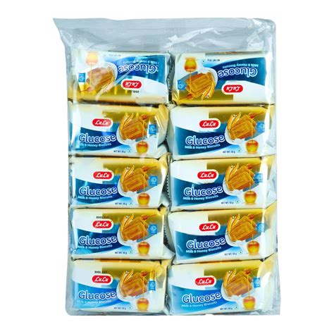 Lulu Glucose Milk And Honey Biscuits 30 X 55 G Online At Best Price Plain Biscuits Lulu Uae