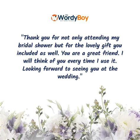 Bridal Shower Thank You Messages Bridal Shower Quotes Bridal Shower