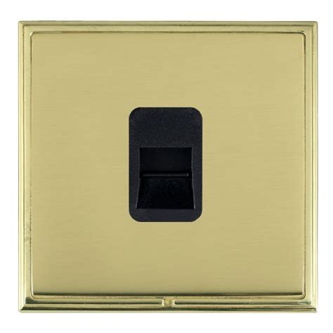 Hamilton Linea Scala Cfx Polished Brass Framepolished Brass Plate 1 Gang Telephone Slave Socket