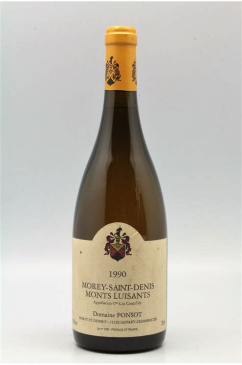 Ponsot Morey Saint Denis 1er Cru Clos Des Monts Luisants 1990 Blanc