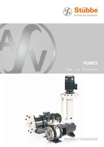 Pumps ASV Stuebbe GmbH Co KG PDF Catalogs Technical