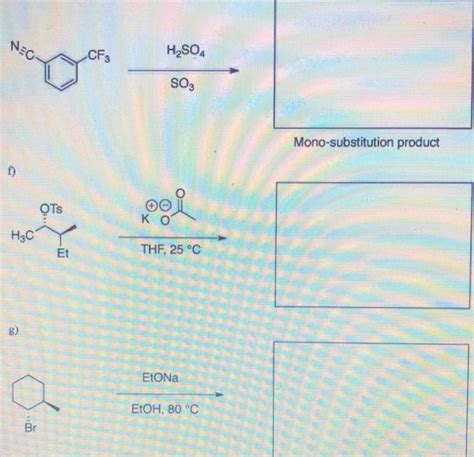 Solved Nec Cf3 H2so4 U So3 Mono Substitution Product F Ots