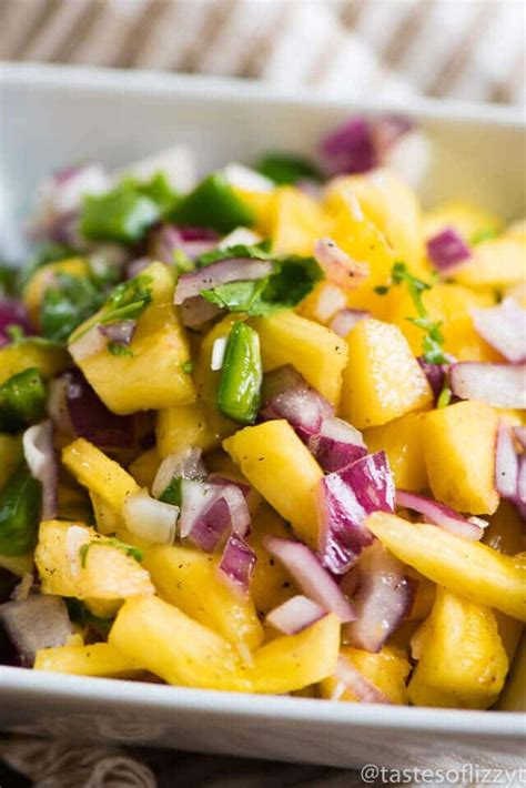 Pineapple Jalapeno Salsa Recipe {sweet And Spicy Fresh Dip For Chips And Topping For Meat}