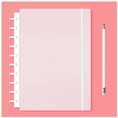 Caderno Criativo Tom Pastel Rosa Grande Discos Offset90