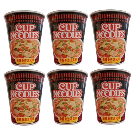 Nissin Cup Noodles Spicy Tonkotsu Flavor 6 Cups Shopee Philippines