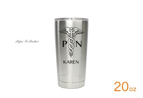 Yeti Rambler Tumbler Black Engraved 20oz Custom Monogram - Etsy