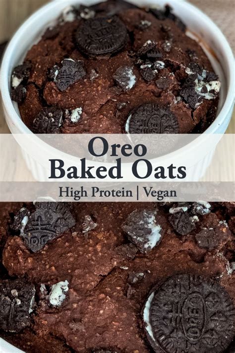 Oreo Baked Oats Dietsync