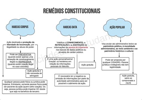 Mapas Mentais Sobre RemÉdios Constitucionais Study Maps