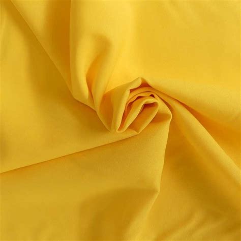 Tissu Burlington Uni Grande Largeur Jaune Tissus Des Ursules