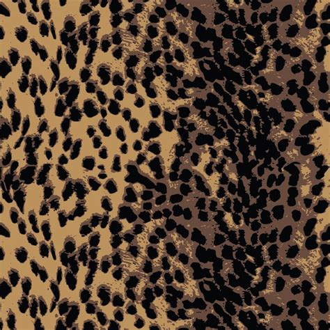 Patrón de leopardo patrón de jaguar piel de animal Vector Premium