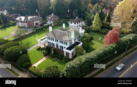 Lancaster Pennsylvania Oct 26 2019 Aerial View Of Luxurious Mansion