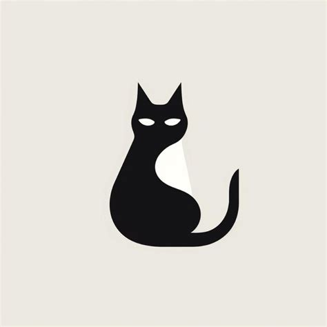 Premium Ai Image Cat Logo Vector Character