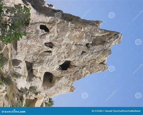 Mountain With Caves Stock Photo Image Of Upright Scenery 215340