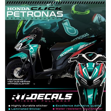 Honda Click V2 Full Printed And Laminated Decals Sticker Shopee Philippines