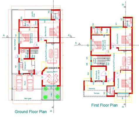 Draw 2d Floor Plan House Plan And Elevations In Autocad By Aliahsam136 Fiverr