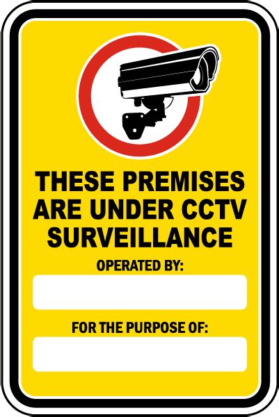 These Premises Are Under Cctv Surveillance Sign Save 10