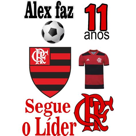 Topo De Bolo Personalizado Topper Flamengo Shopee Brasil