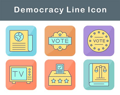 Democracy Vector Icon Set 20650569 Vector Art at Vecteezy