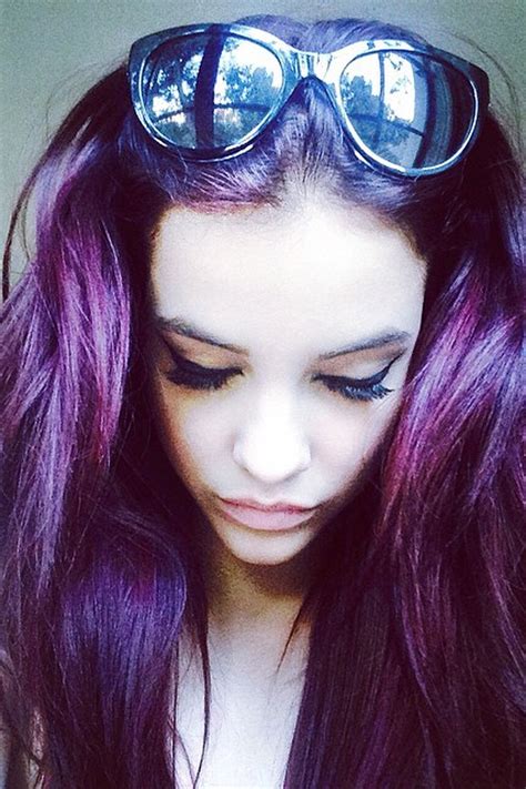 Barbara Palvin Purple Hair Barbara Palvin Hair Pictures 2014 Glamour Uk