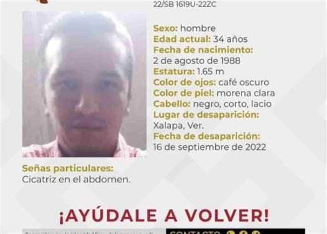 Desaparece hombre de 34 años en Xalapa