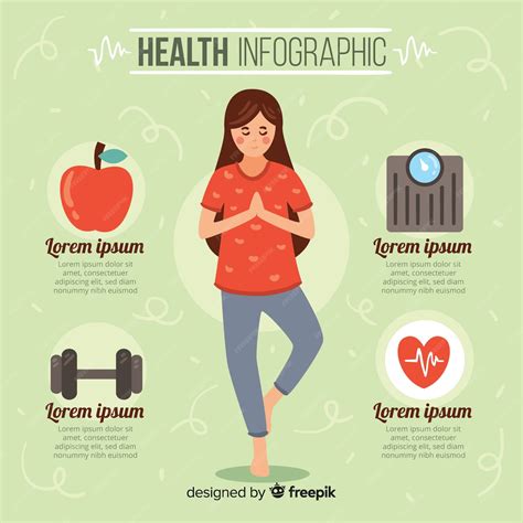 Free Vector | Flat health infographics of athletes 