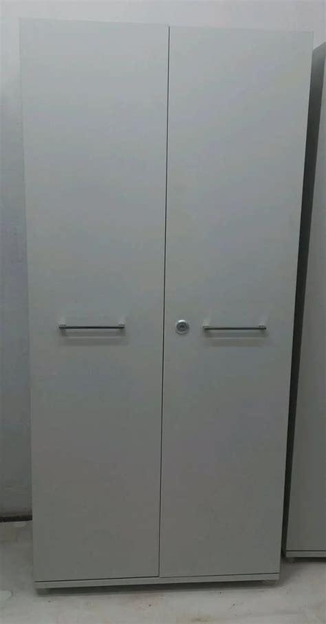 2 Door With Locker Iron Grey Almirah 4 Shelves Without Mirror At Rs