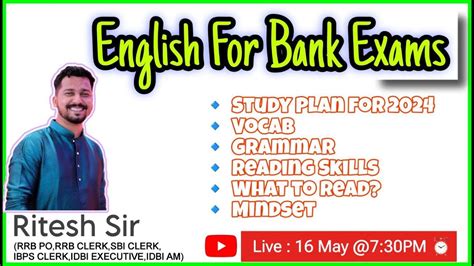 ENGLISH FOR BANKING EXAMS LEARN ENGLISH FAST VOCAB GRAMMER READING