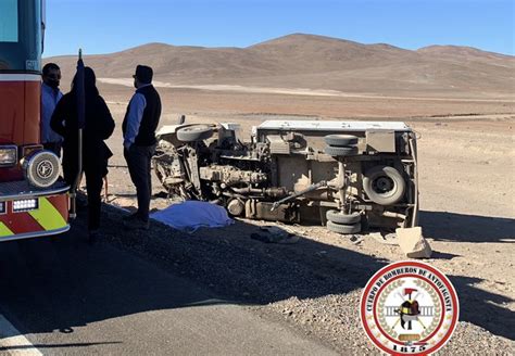 Volcamiento De Camión En Ruta A Paposo Dejó Una Persona Fallecida Termómetro Noticias