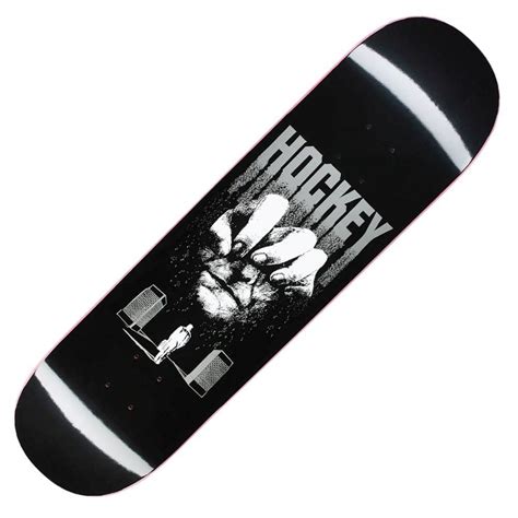 Hockey Skateboards John Fitzgerald Exit Overload Off Black Skateboard