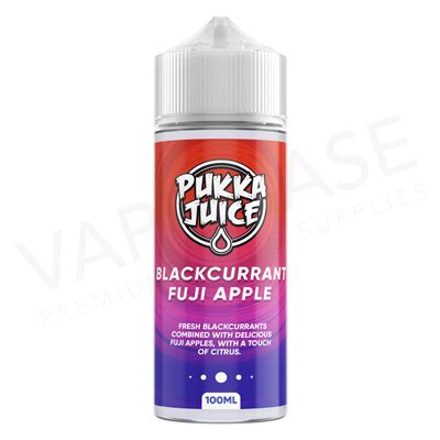 Blackcurrant Fuji Apple Shortfill E Liquid By Pukka Juice Ml Pukka