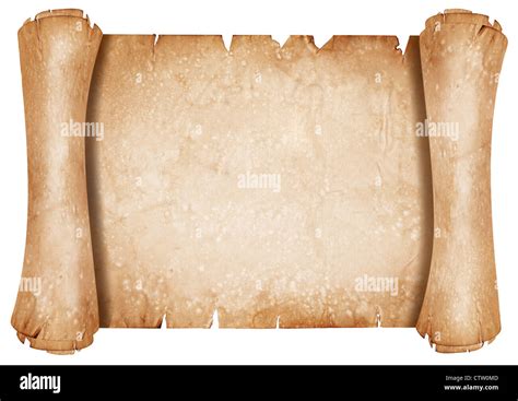 Old Parchment Paper Scroll Stock Photo Alamy