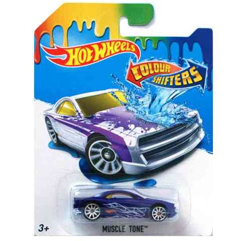 Hot Wheels Muscle Tone fehér lila színváltós kisautó Mattel vásárlás a Játékshopban