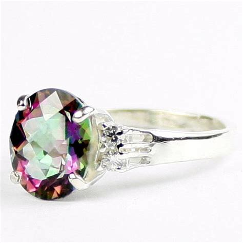 Mystic Fire Topaz 925 Sterling Silver Ring Sr123 Etsy